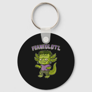 Funny Frankolotl Axolotl Halloween Costume Boys Gi Keychain