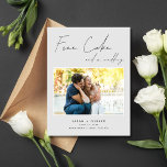 Funny Free Cake Wedding Photo Save the Date Announcement Postcard<br><div class="desc">This funny Free Cake and a Wedding Photo Save the Date postcard is perfect for couples who believe that laughter is the best way to kick off their wedding journey. Capturing the essence of joy and whimsy, this postcard features a delightful message that's sure to bring smiles: "Free cake and...</div>