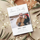 Funny Free Drinks Photo Wedding  Save The Date<br><div class="desc">Funny wedding save the date cards that are always a big hit with family and friends. Free drinks (and we're getting married) photo design - customize the front and backside of card with your wedding details.</div>