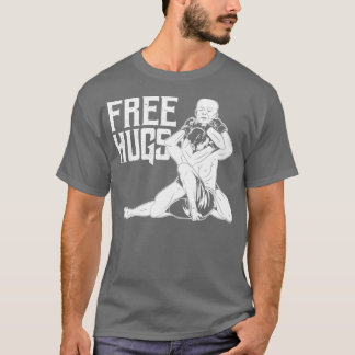 Funny Free Hugs BJJ Jiu Jitsu and MMA T-Shirt