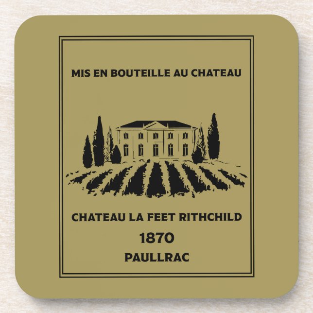 Funny French Birthday  Coaster (Front)