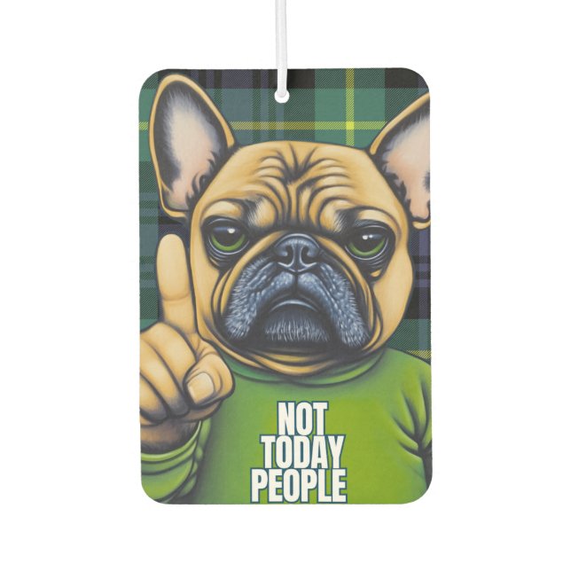 Funny French Bulldog  Air Freshener (Front)