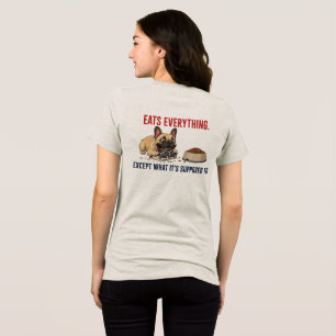 Funny French Bulldog Chaos Dog Mom Tri-Blend Shirt