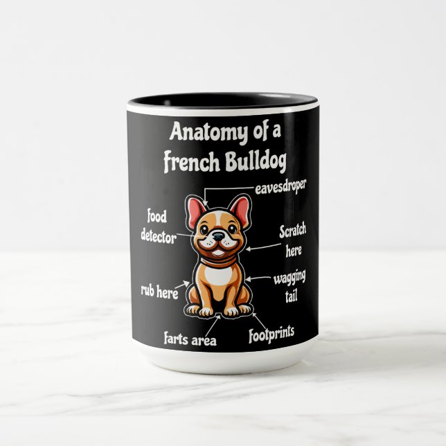 Funny French Bulldog Dog Mug (Center)