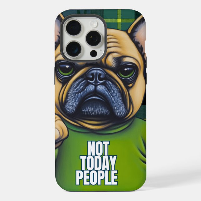 Funny French Bulldog  iPhone Case (Back)