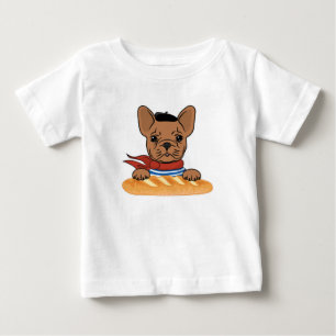 Funny French Bulldog - Pardon My French Baby T-Shirt