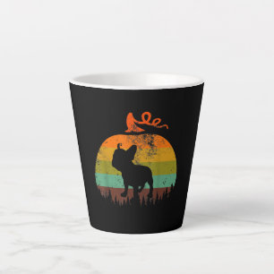Funny French Bulldog   Pumpkin Halloween Gift Latte Mug