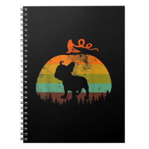 Funny French Bulldog   Pumpkin Halloween Gift Notebook