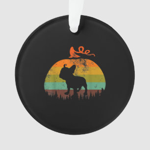 Funny French Bulldog Pumpkin Halloween Gift Ornament