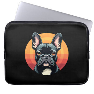 Funny French Bulldog Retro Outfits Clothes Cute Fr Laptop Sleeve