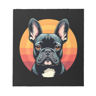 Funny French Bulldog Retro Outfits Clothes Cute Fr Notepad