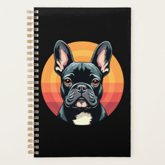Funny French Bulldog Retro Outfits Clothes Cute Fr Planner