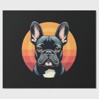 Funny French Bulldog Retro Outfits Clothes Cute Fr Wrapping Paper