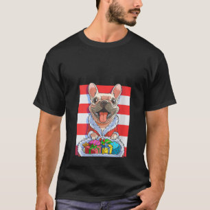 Funny French Bulldog Santa Claus Christmas Xmas Ca T-Shirt