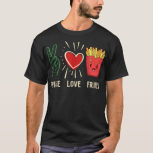 Funny French Fries Fast Food Bff Friends Lovers Gi T-Shirt