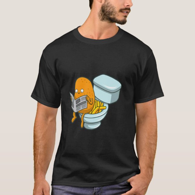 Funny French Fries Fast Food Lover Gifts T-Shirt (Front)