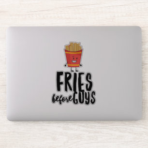 Funny French Fries Quotable Vinyl Sticker