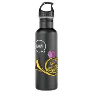 Funny French Horn Mama Snail Music Band Joke Gift3 710 Ml Water Bottle