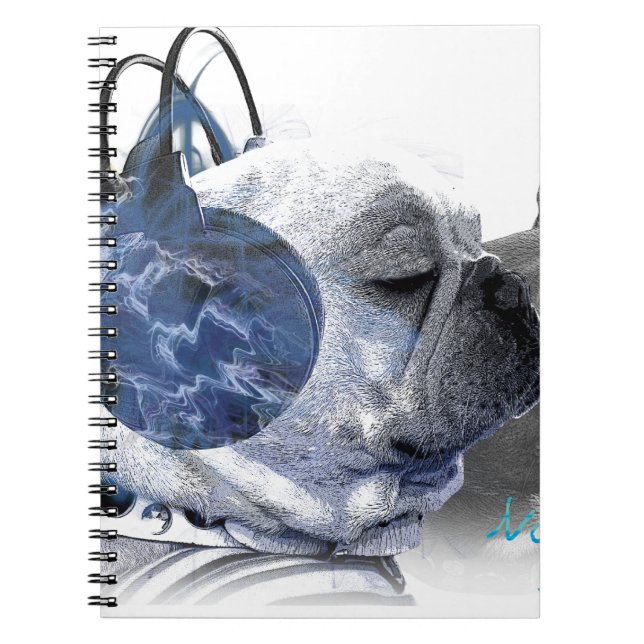 funny frenchbulldogs icon notebook (Front)