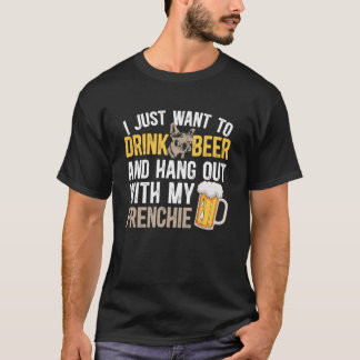 Funny Frenchie Dad of A Frenchie Father French Bul T-Shirt