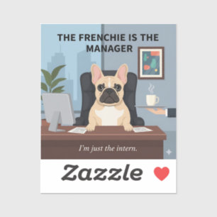Funny Frenchie Manager Dog Mom Gift Office Humour 