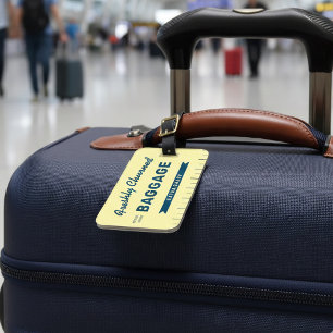 Funny Freshly Churned Baggage Butter Stick Travel  Luggage Tag