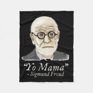 Funny Freud Psychology Fleece Blanket