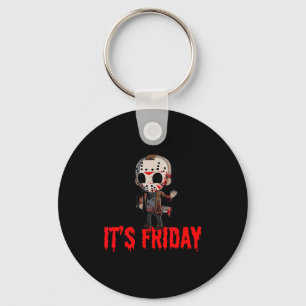 Funny Friday 13th Funny Halloween Horror Keychain
