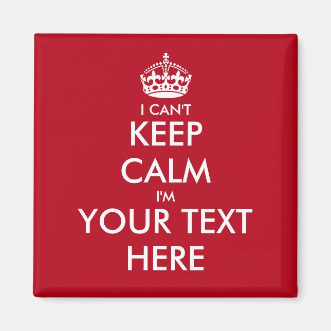 Funny fridge magnets | can'keep matricule (Devant)