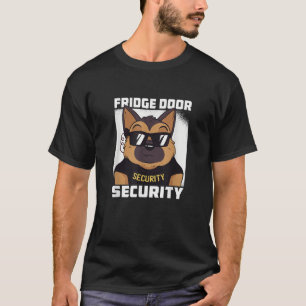 Funny Fridge Security German Shepherd Alsatian Dog T-Shirt