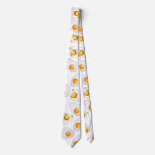 Funny fried eggs tie