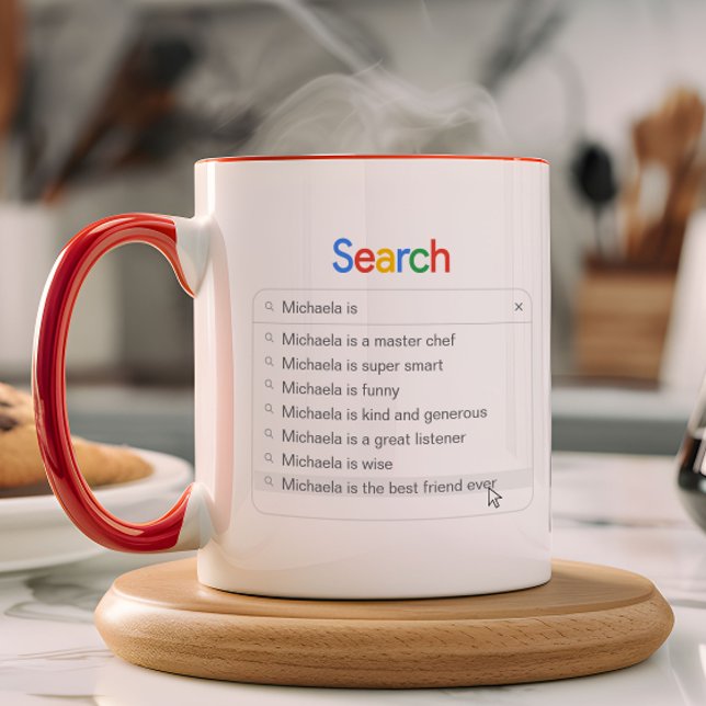 Funny Friend/BFF Search Custom Autocomplete Gift Mug (Creator Uploaded)