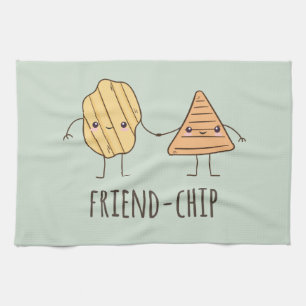 Funny Friend-chip potato chips Kitchen Towel