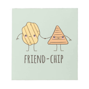Funny Friend-chip potato chips Notepad