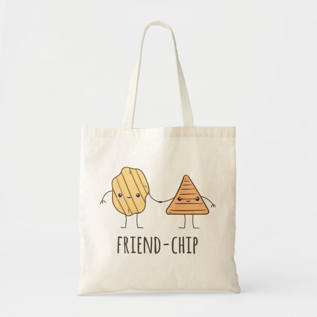 Funny Friend-chip potato chips Tote Bag (Front)