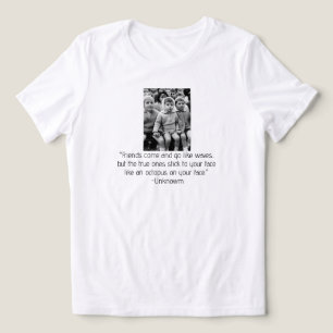 Funny Friend Message Vintage Picture  Tri-Blend Shirt
