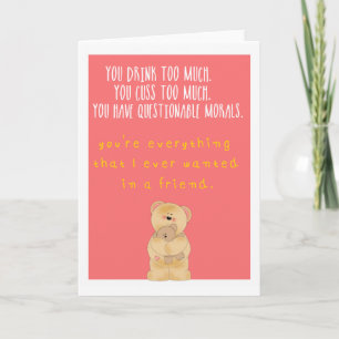 Funny Friendship greeting card