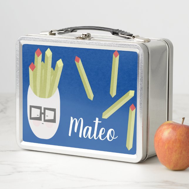 Funny Fries Kids Name Metal Lunch Box (In Situ)