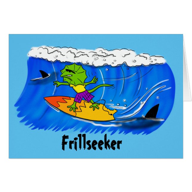 Funny frill lizard surf. (Devant horizontal)