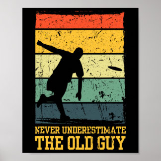 Funny Frisbee Art For Men Women Flying Disc Golf L Poster