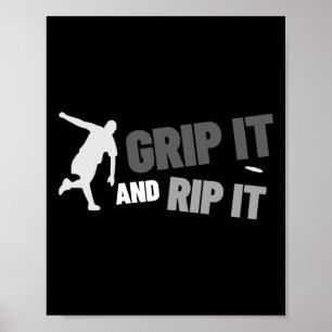 Funny Frisbee Art For Men Women Flying Disc Golf L Poster
