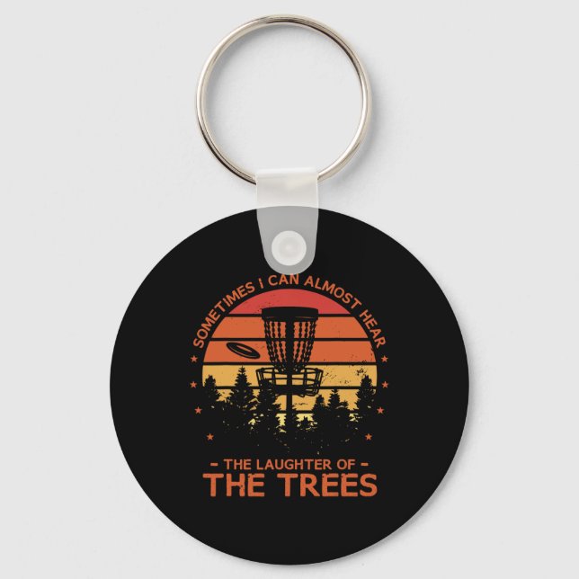 Funny Frisbee Golf Disc Golfer  Keychain (Front)