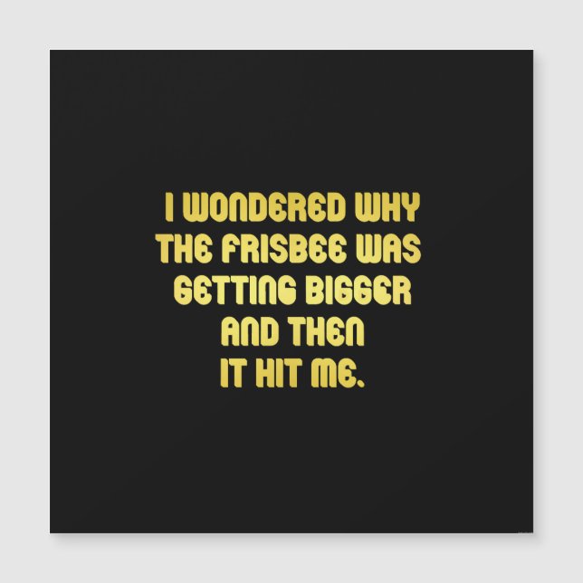 Funny Frisbee Joke (Front)