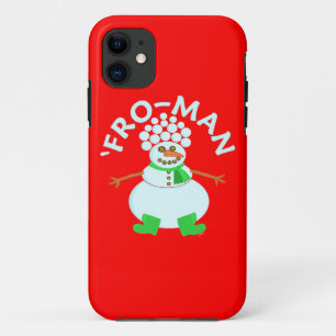 Funny 'Fro Snowman Christmas iPhone 11 Case