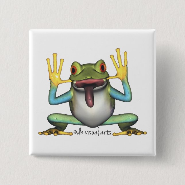 Funny Frog Button (Front)