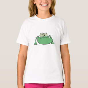 Funny frog cartoon drawing motif pattern T-Shirt