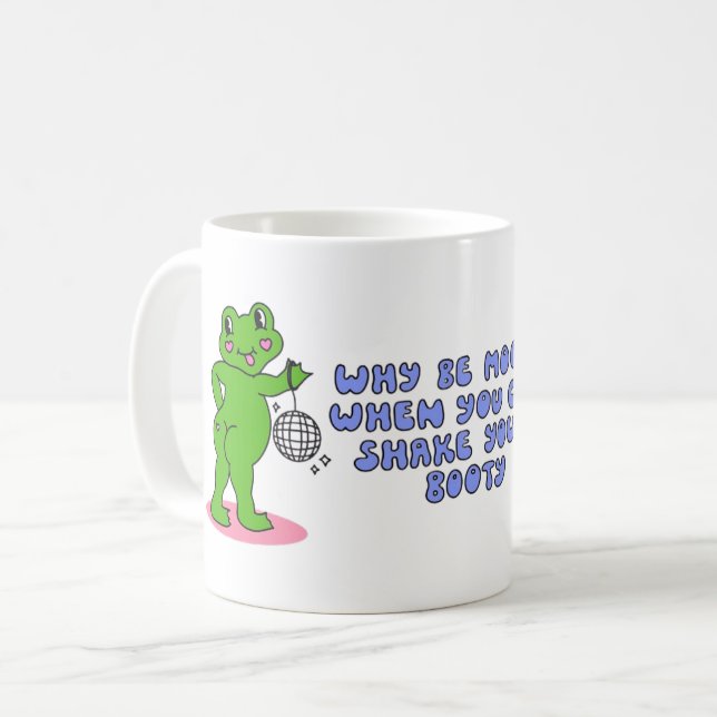 Funny Frog Coffee Mug (Front Left)