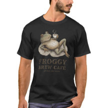 Funny Frog Coffee T-Shirt ☕