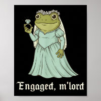 Funny Frog Engagement Matching Couples Tee Snarky
