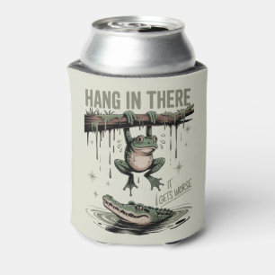 Funny Frog “Hang in There, It Gets Worse” Can Cooler